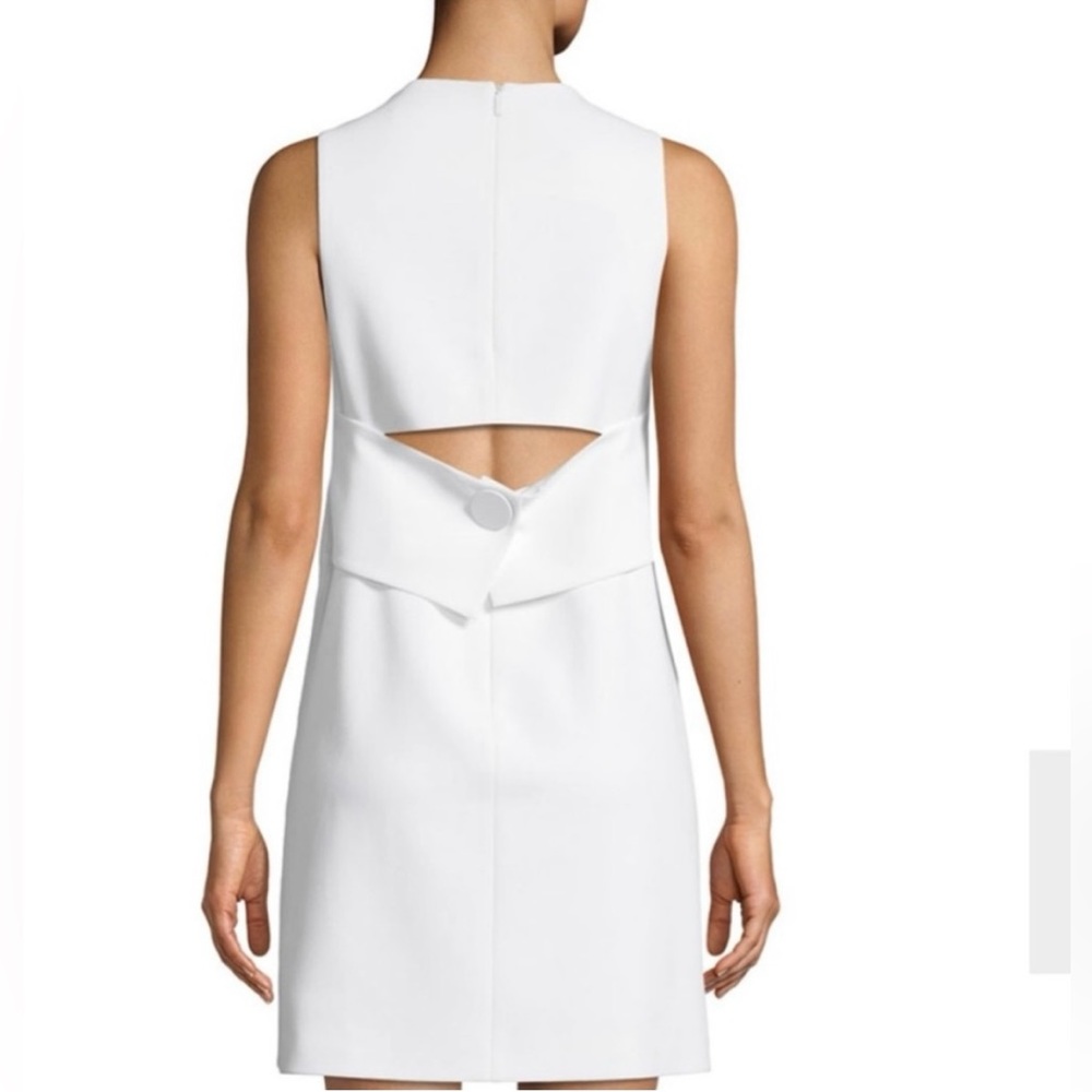 Tibi Structured Crepe Sleeveless Mini Dress
